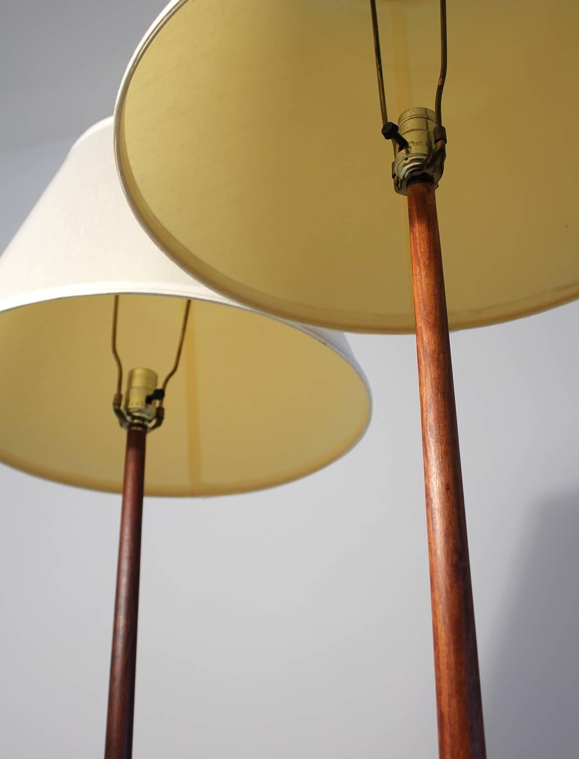 Pair of Rosewood Floor Lamps, Sweden 2