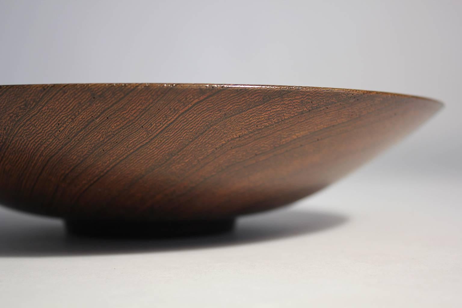 20th Century Bob Stocksdale Turned Wood Art Bowl For Sale