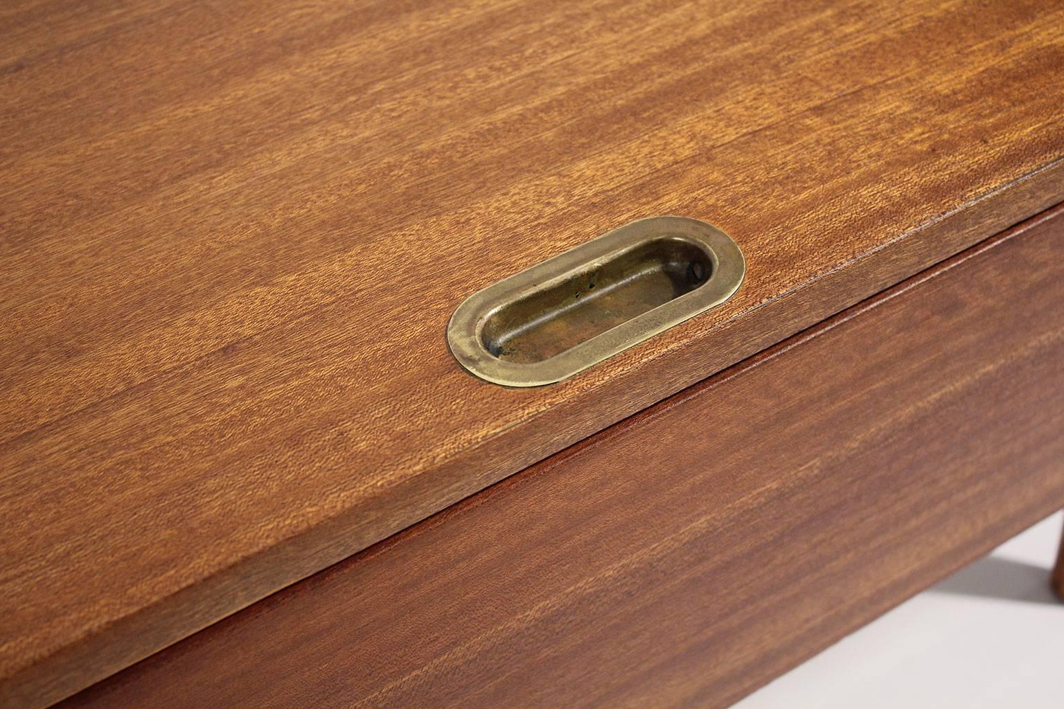 Mid-Century Modern Brown Saltman Coffee Table by John Keal