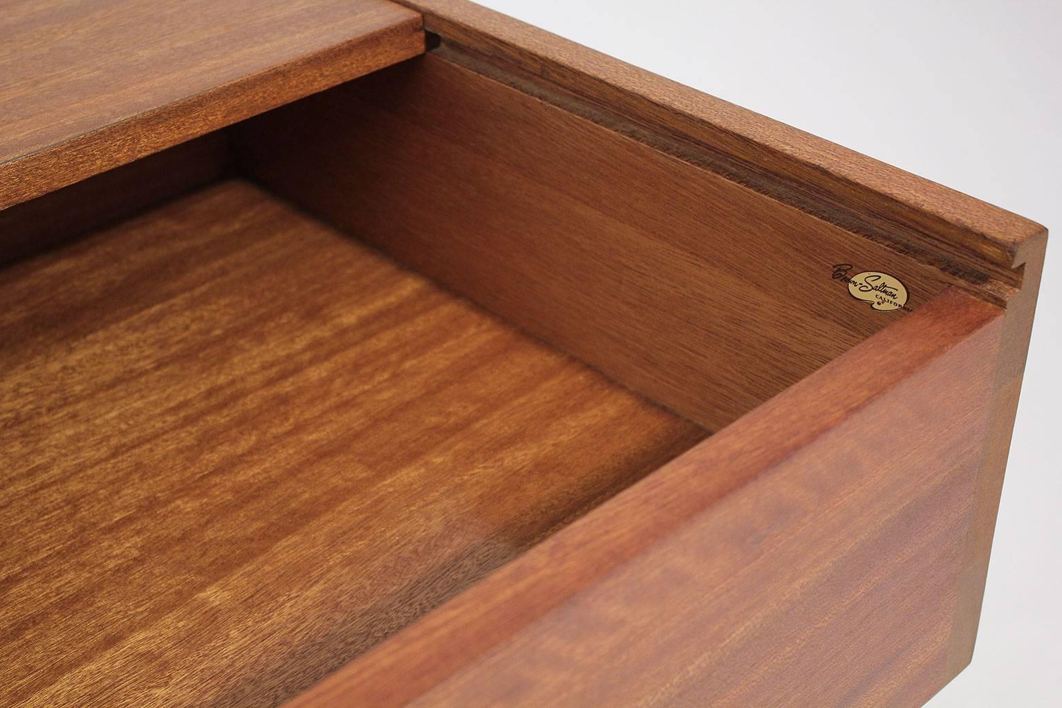 Brown Saltman Coffee Table by John Keal 2