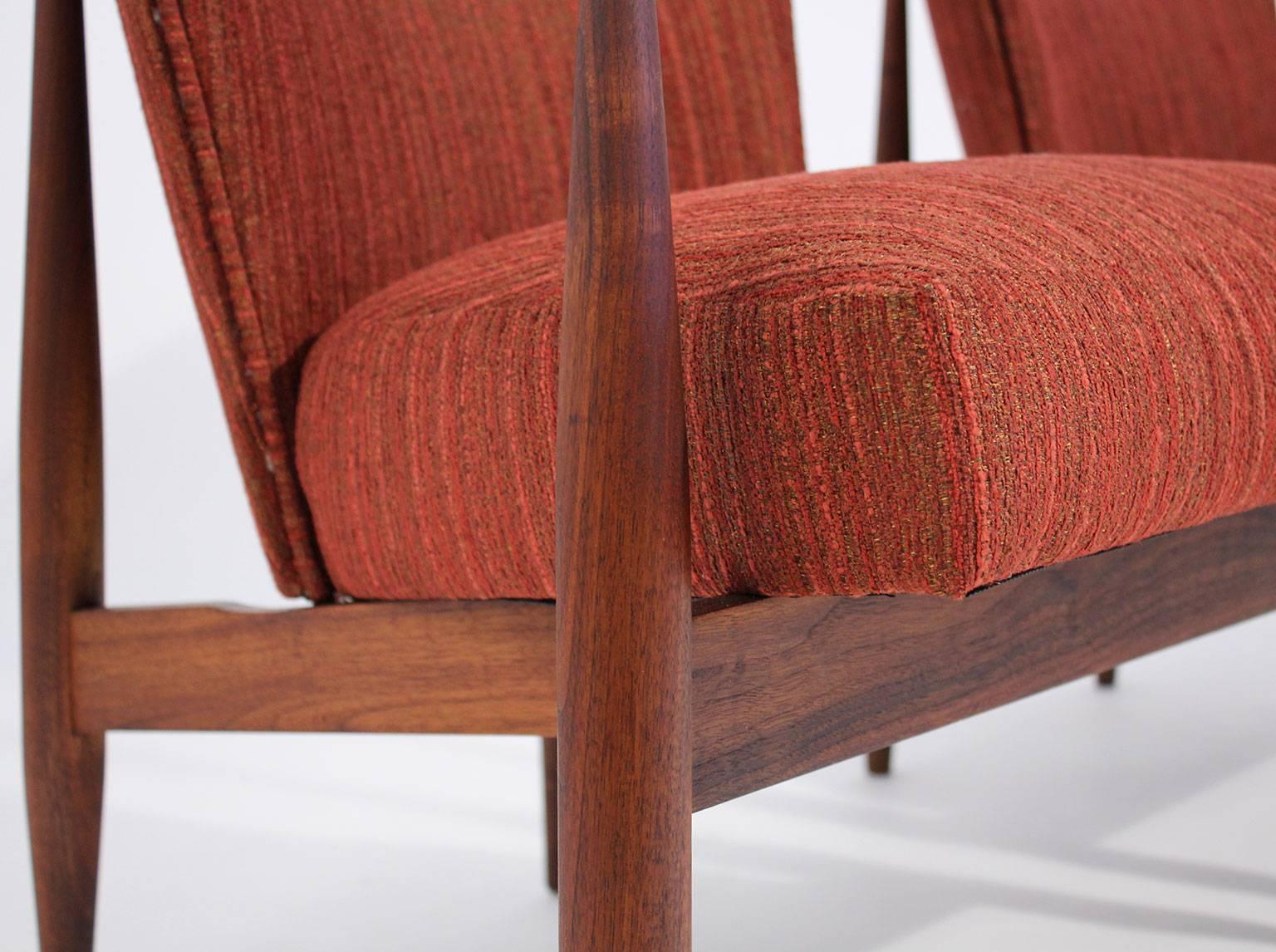 Sculptural Kodawood Walnut Sitting Lounge Chairs 2