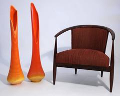 Massive Store Window Display Viking Glass Floor Vases