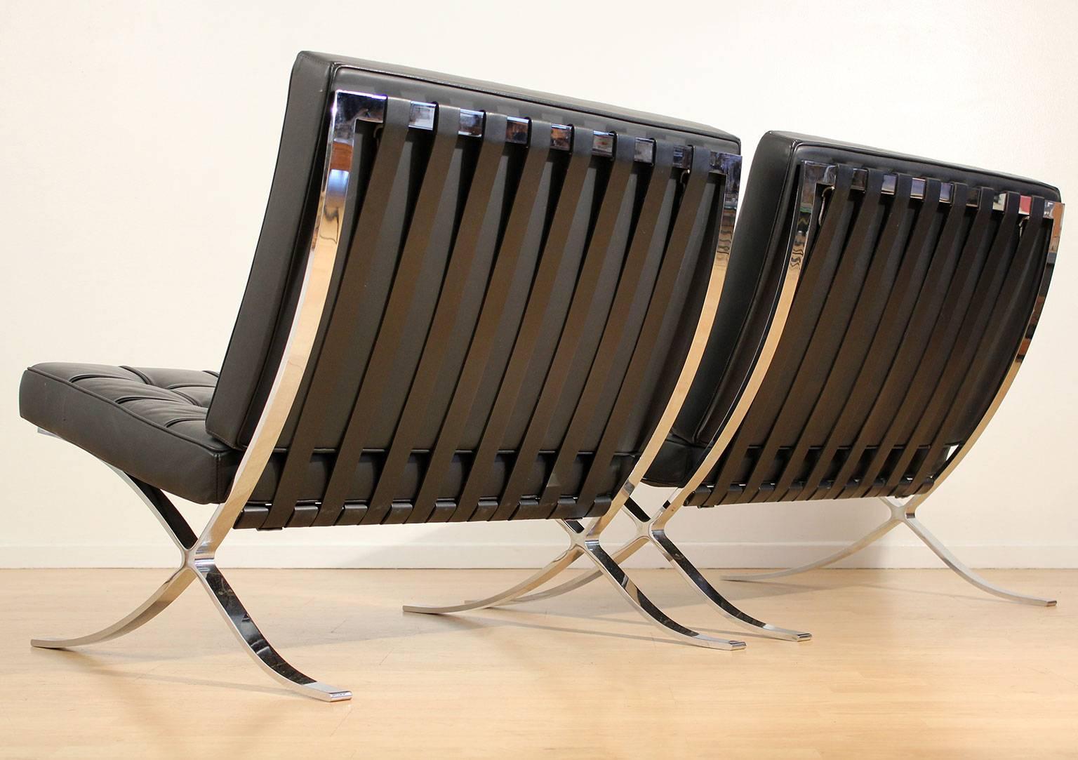 Mies Van Der Rohe Barcelona Chairs for Knoll at 1stDibs