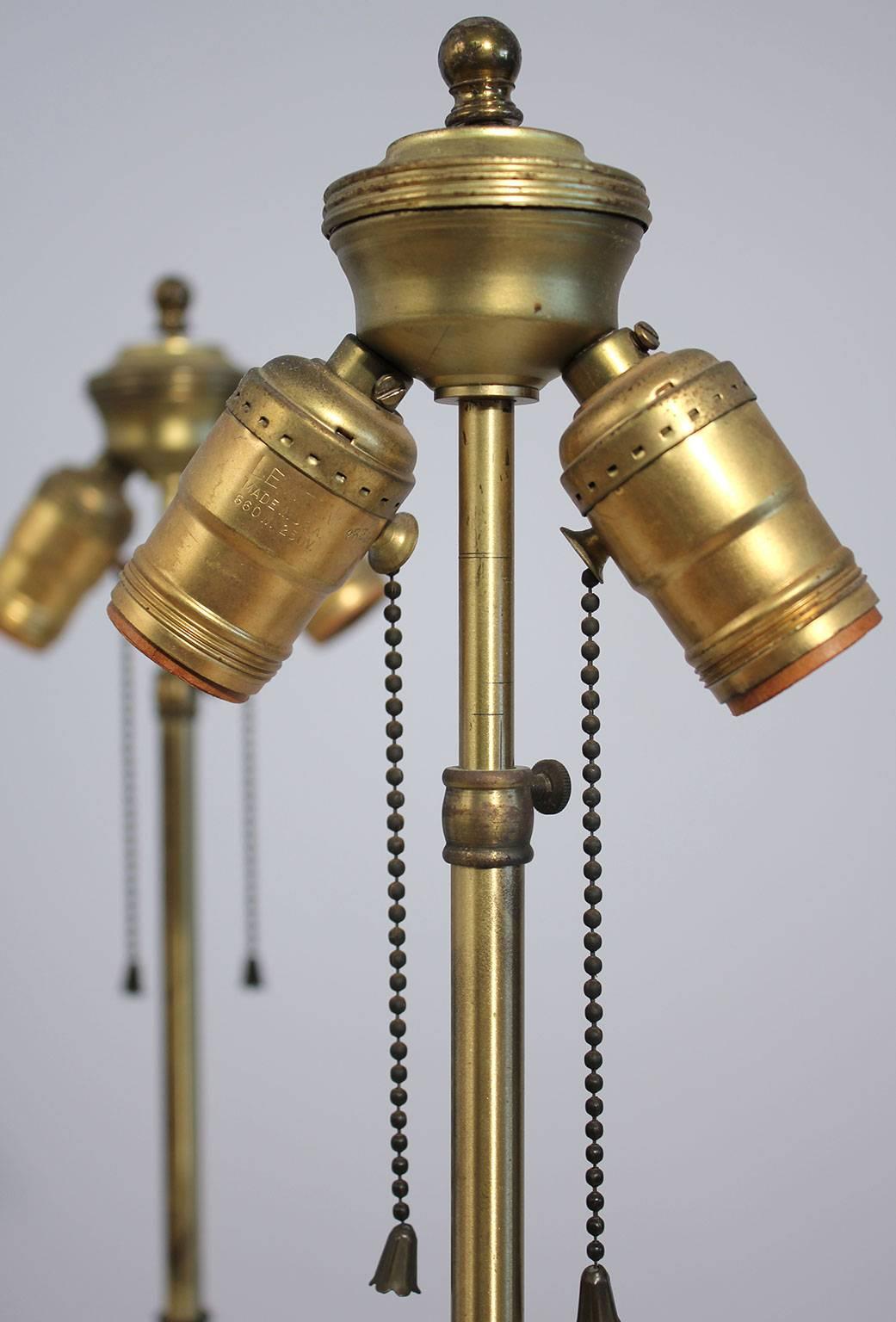 Murano Bullicante Pair of Lamps with Original Shades Alfredo Barbini 3