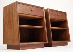 Kipp Stewart Drexel Declaration Modernist Nightstands or End Tables