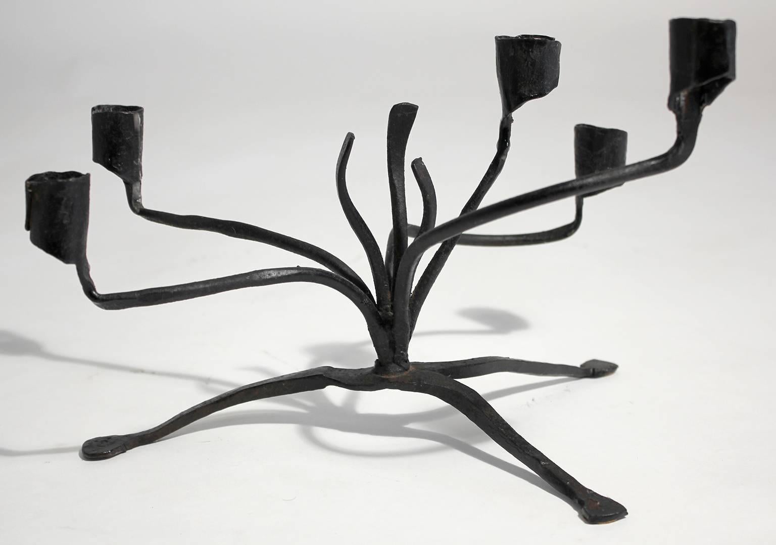Forged Iron Candelabra by C. Carl Jennings 3