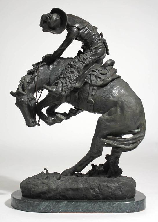 Frederic Remington "Rattlesnake" Bronze Sculpture at 1stDibs frederic