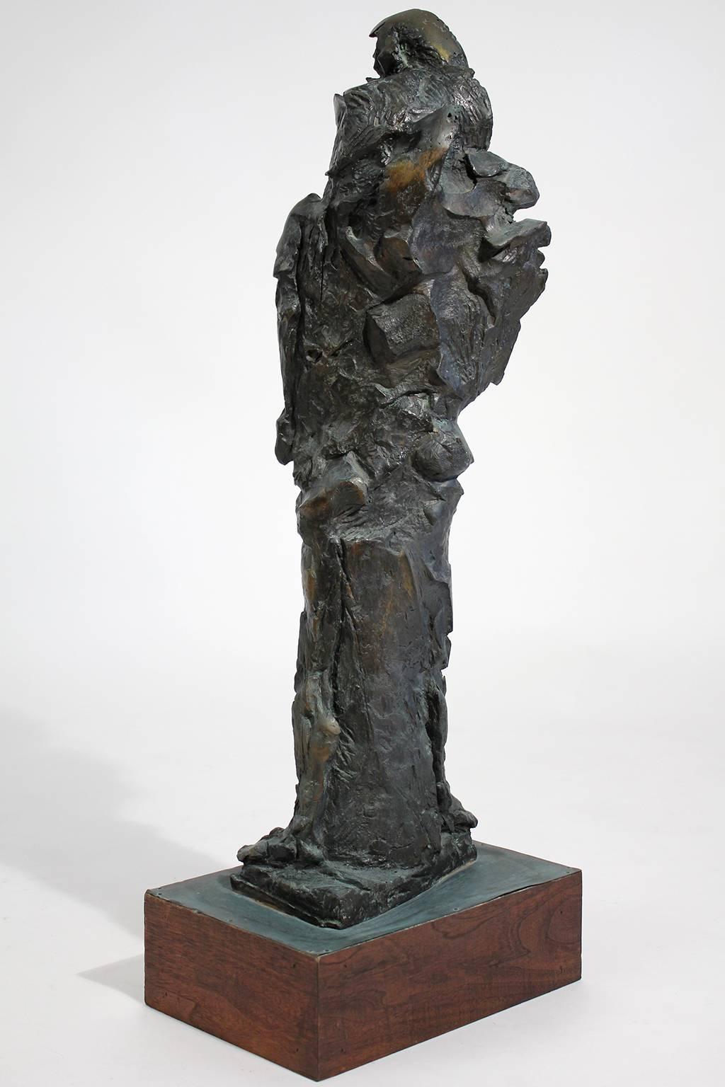 20th Century Large Abstract Figural Bronze Sculpture