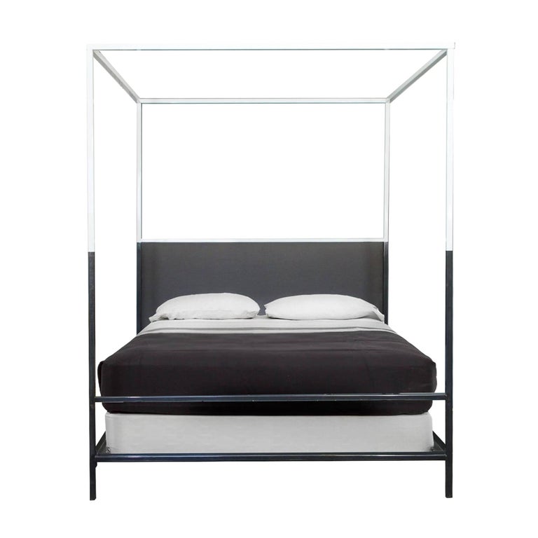 Tara Shaw Maison Two-Tone Iron Canopy Bed - Queen Size For ...