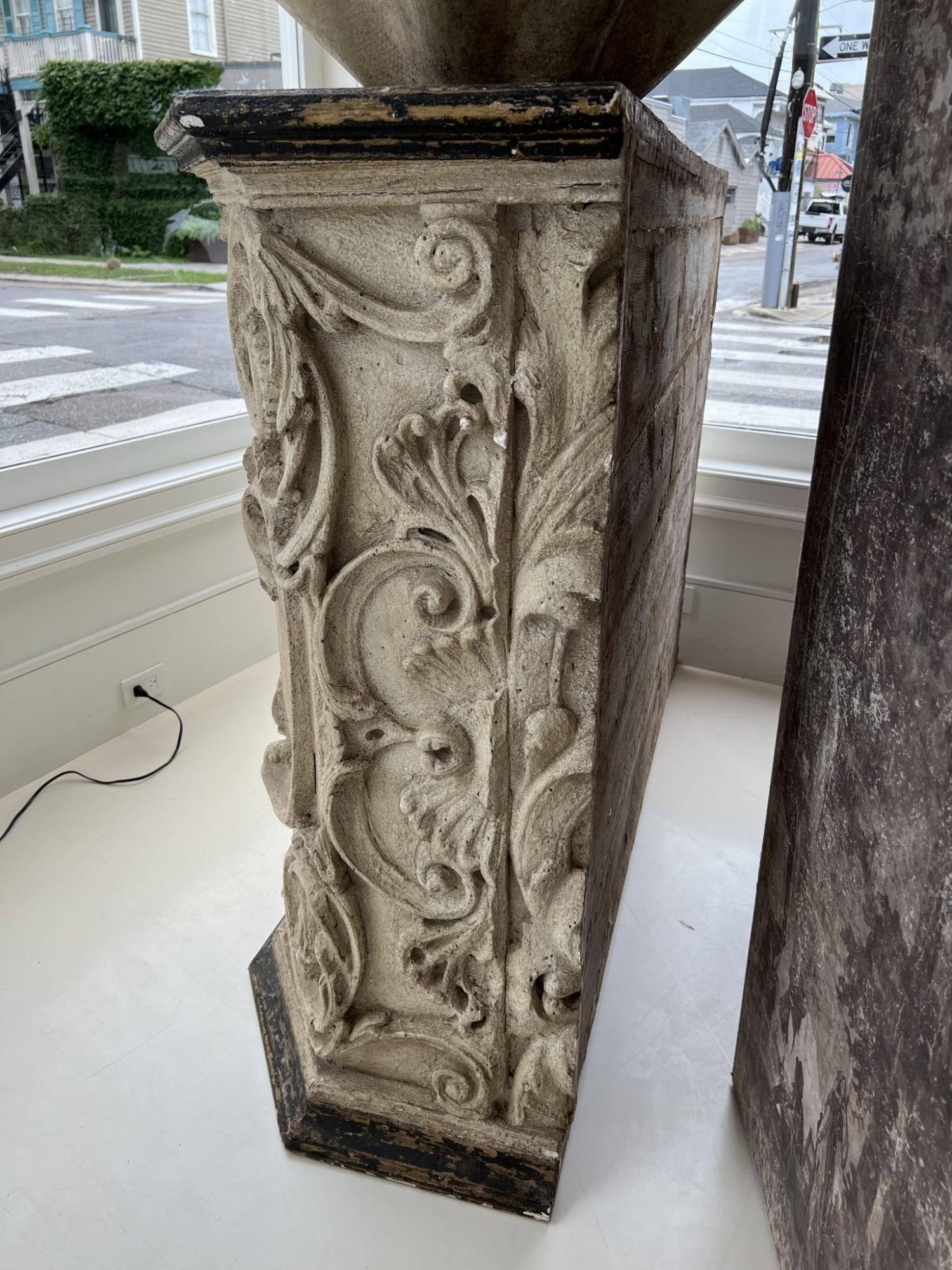 European Mid-Century Sculpted and Painted Buffet 2