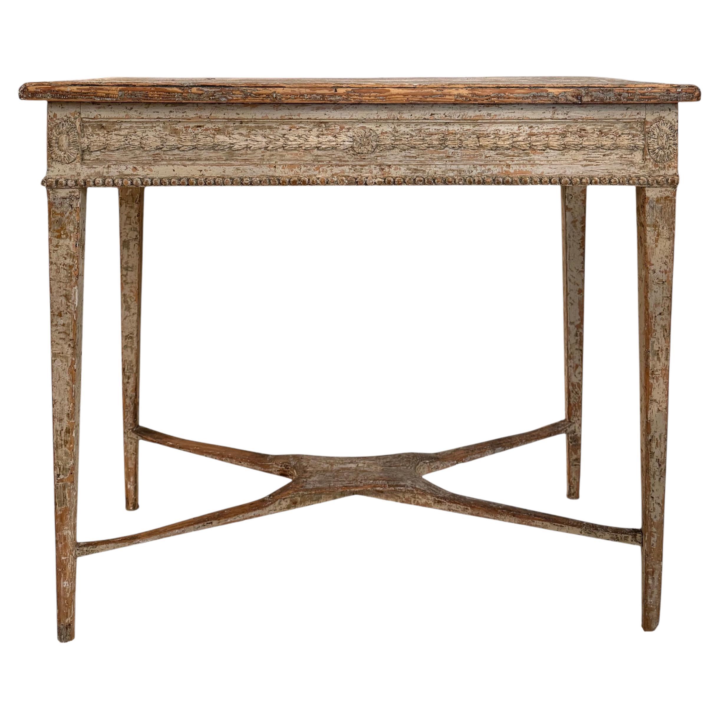 Table console suédoise gustavienne du 18e siècle