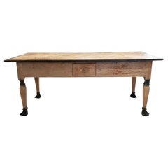 Antique 19th Century Florence Desk with Black Claw Feet