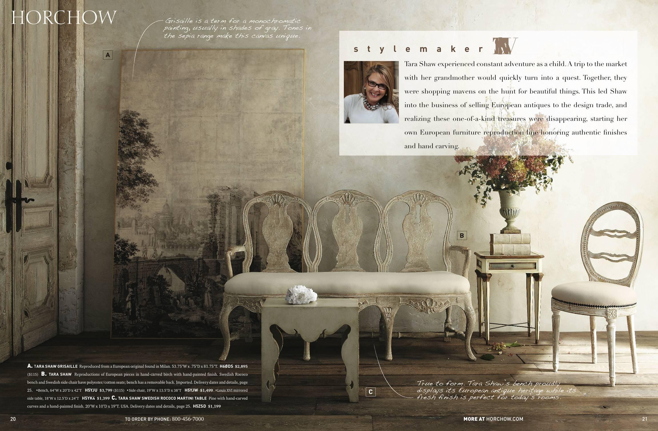 Wood Swedish Rococo Bench