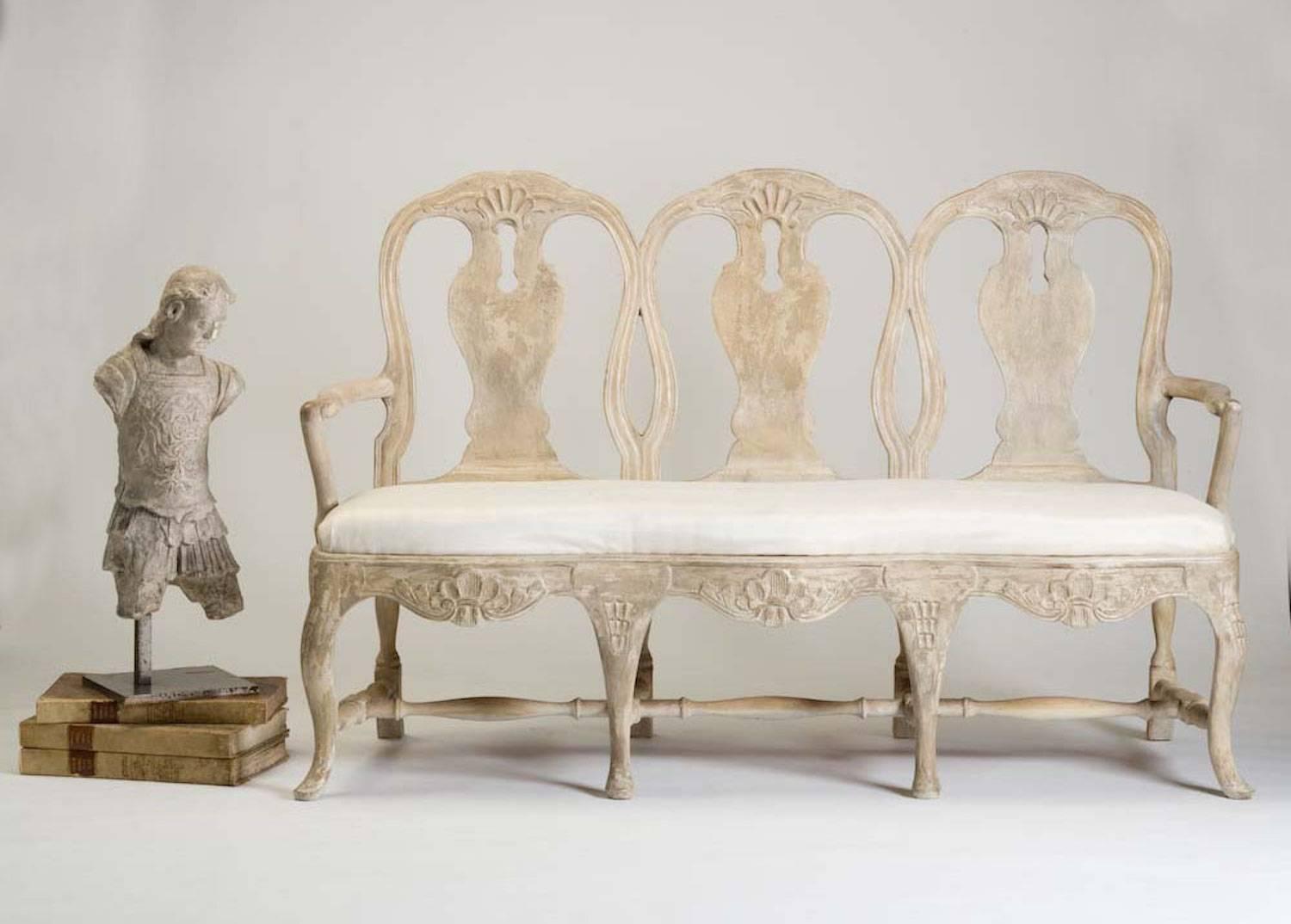 Swedish Rococo Bench 1