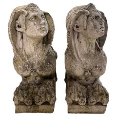 Early 20th Century French Pair of DuBarry Sphinxes