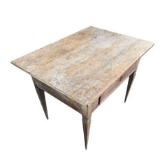 18c Swedish Table with Original Patina