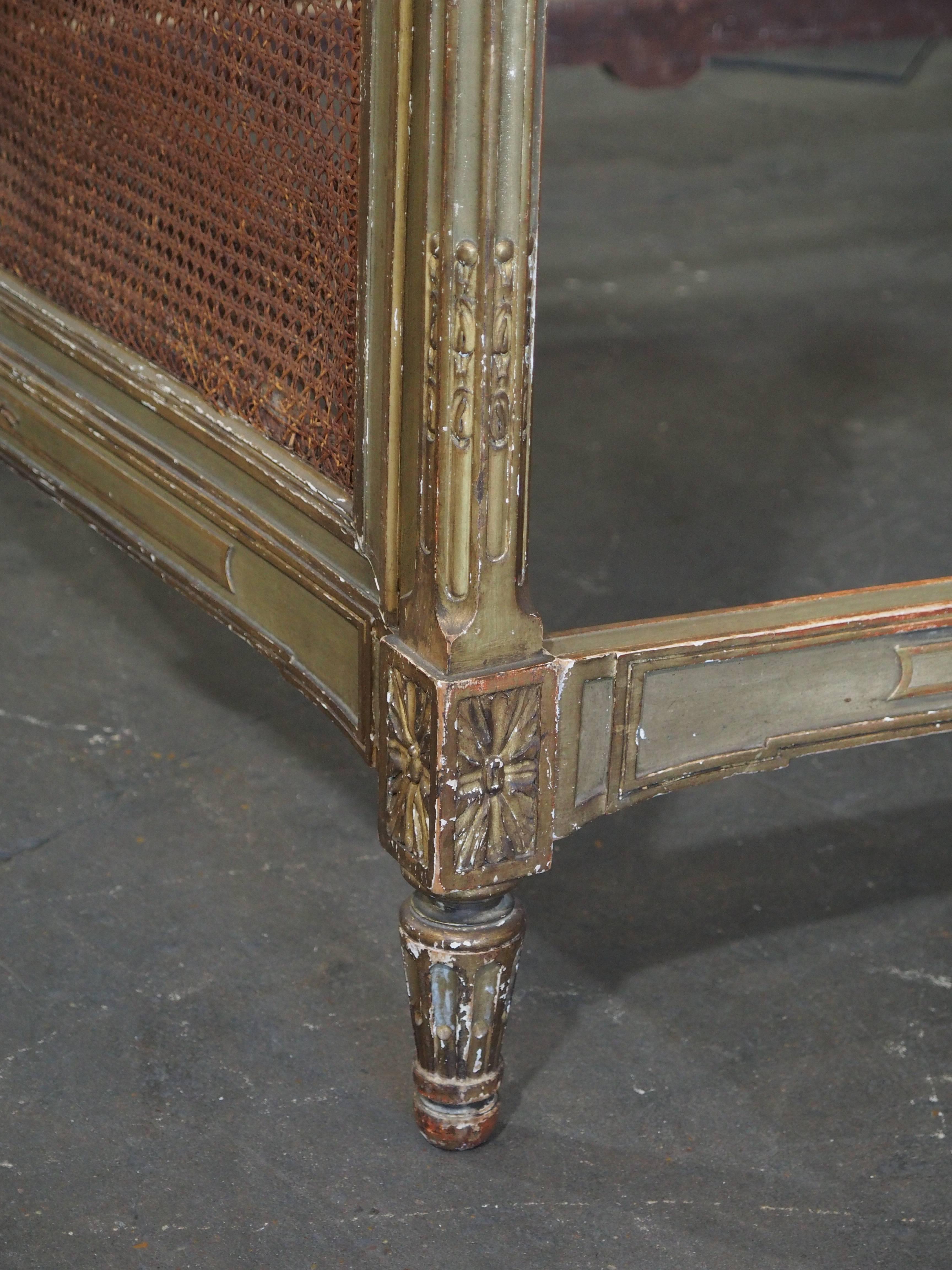 19c Louis XVI Caned Bed in Four Pieces 2