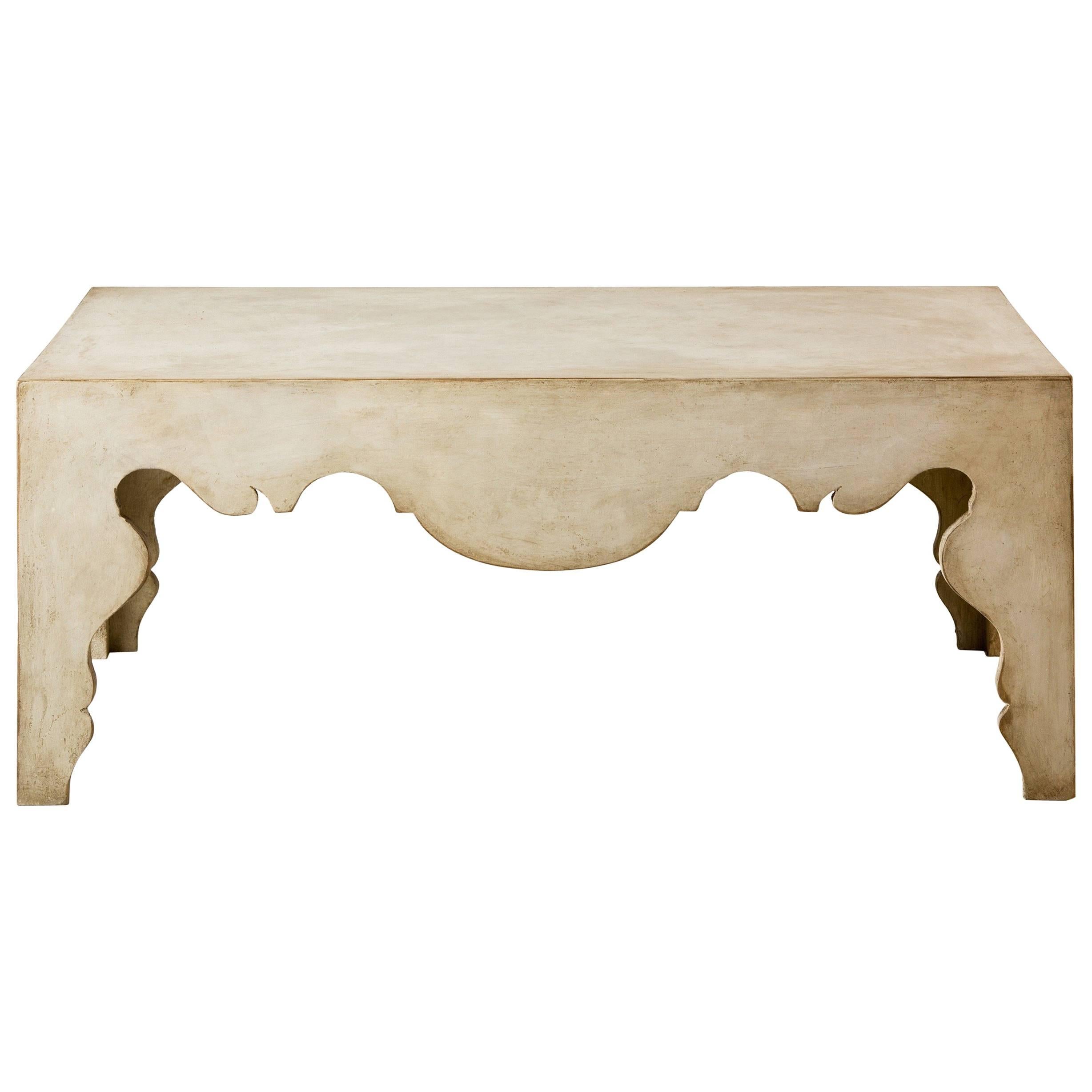 Swedish Rococo Style Coffee Table, Custom Size and Color