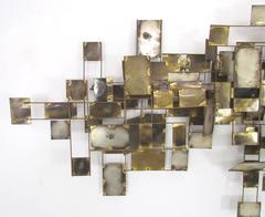 Abstract Wall-Mounted Labyrinth Sculpture by Curtis Jere, dated 1972