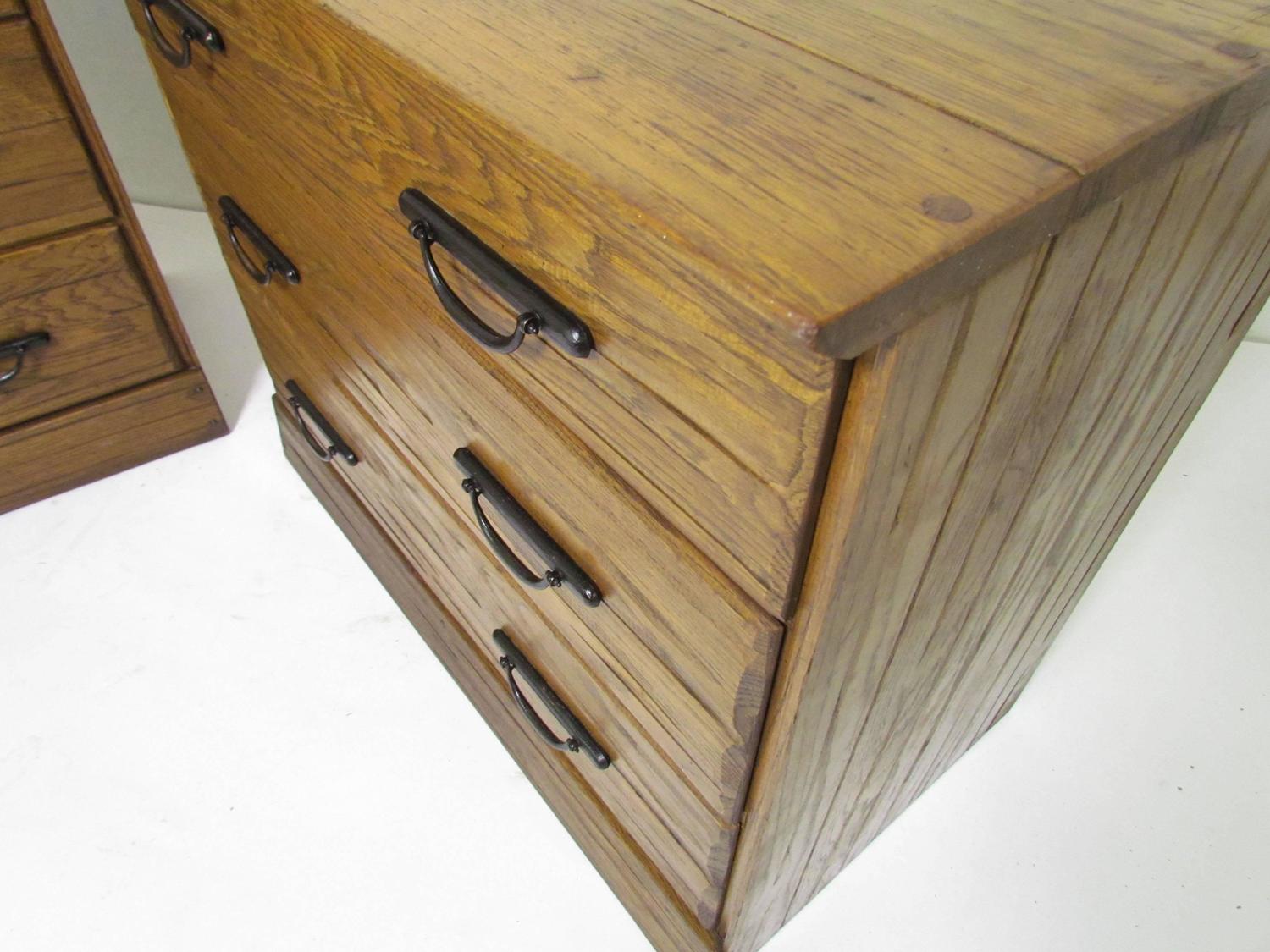 Pair of Ranch Oak Dressers by A. Brandt Furniture Co. circa 1960s For