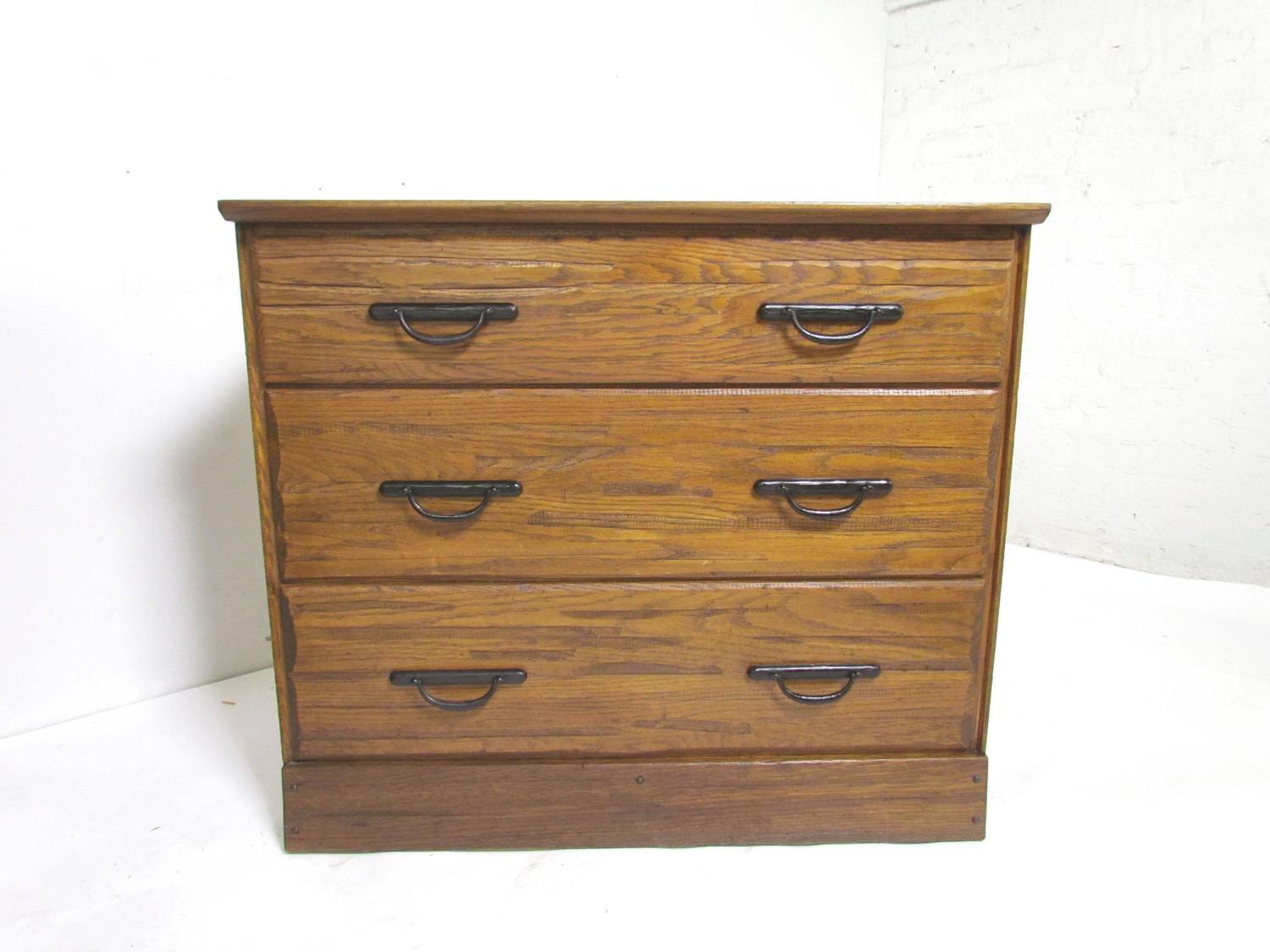Pair of Ranch Oak Dressers by A. Brandt Furniture Co. circa 1960s For