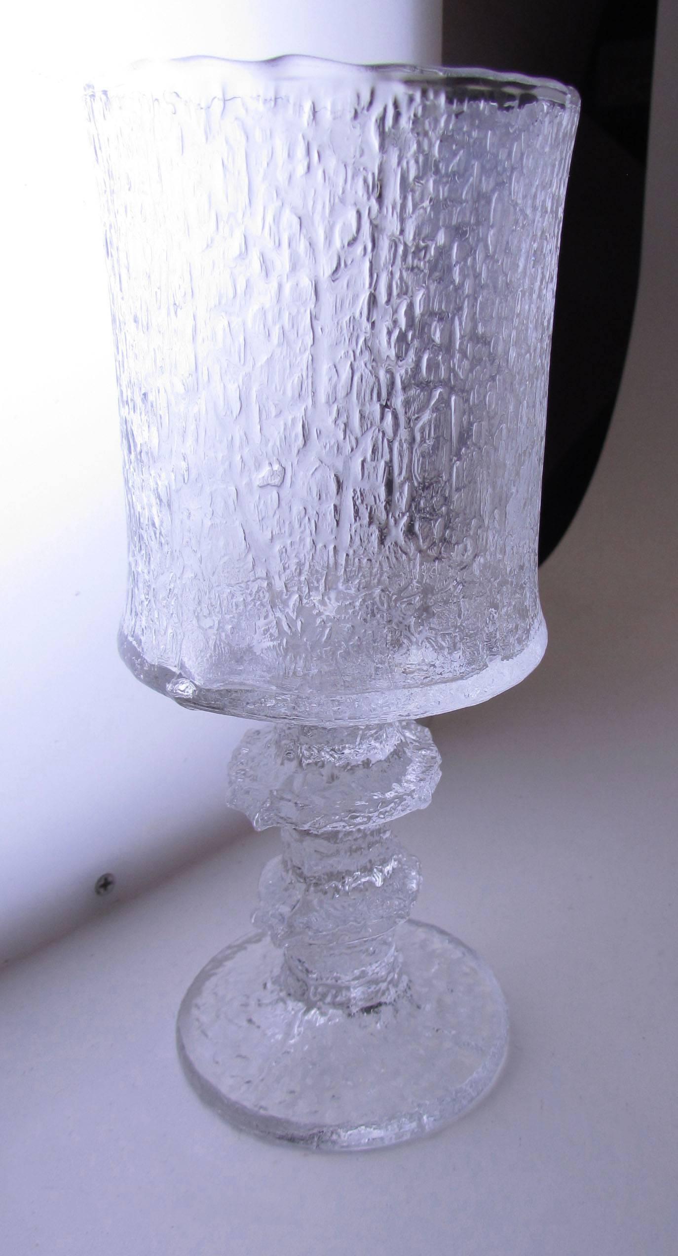 Scandinavian Modern Set of 12 Mid-Century Senator Beer Glasses by Timo Sarpaneva for Iittala Finland