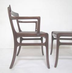 Juego de cuatro sillas de comedor danesas de Ole Wanscher, hacia la década de 1960