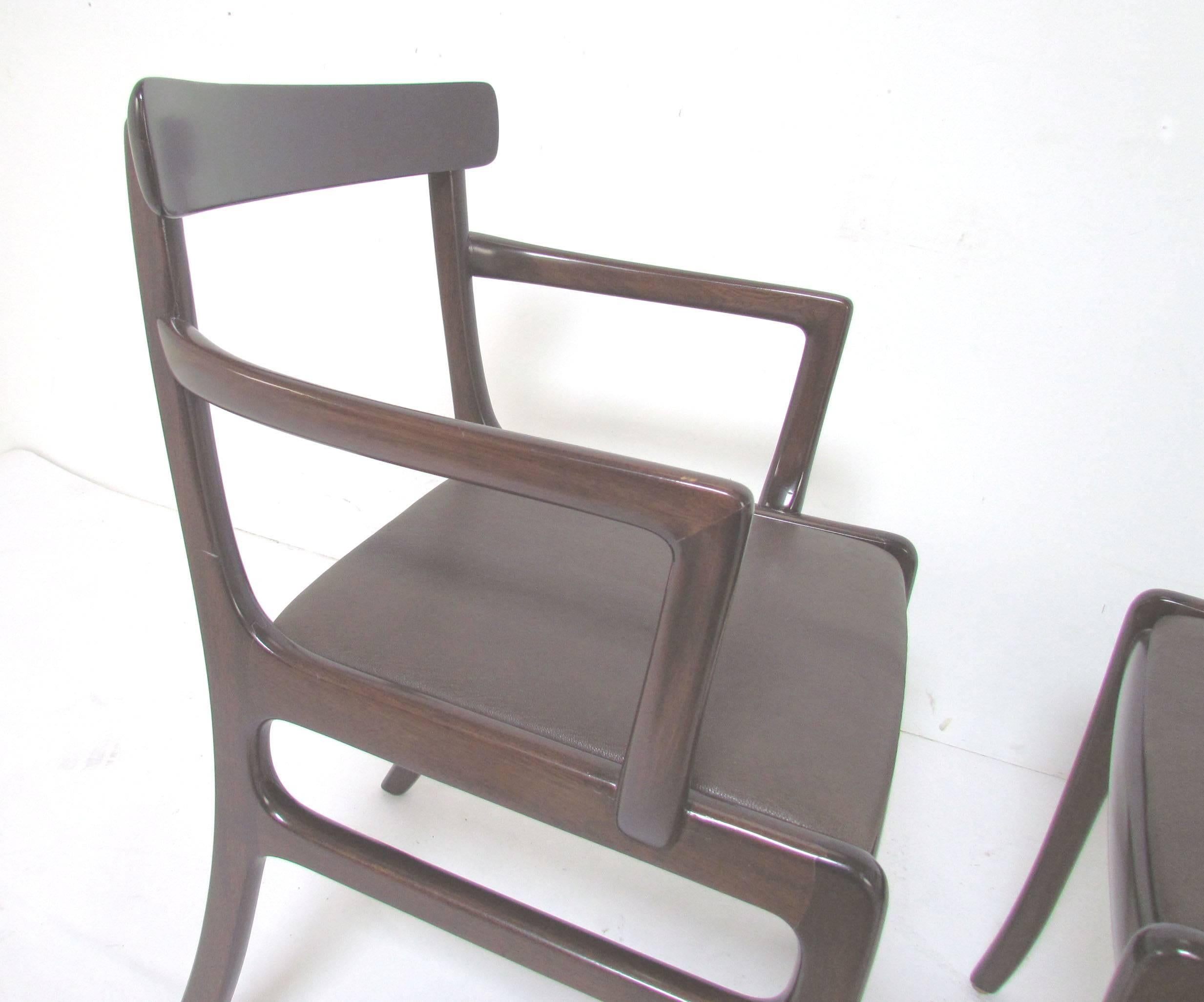 Set of Four Danish Dining Chairs by Ole Wanscher, circa 1960s For Sale 2