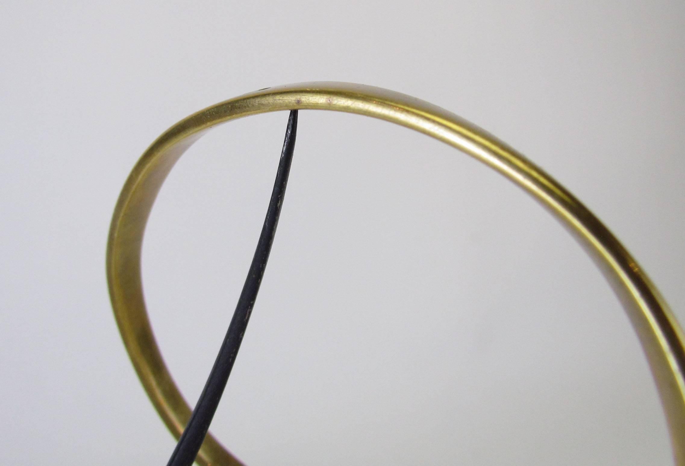 Late 20th Century Abstract Kinetic Brass and Bronze Table Sculpture, circa 1970s