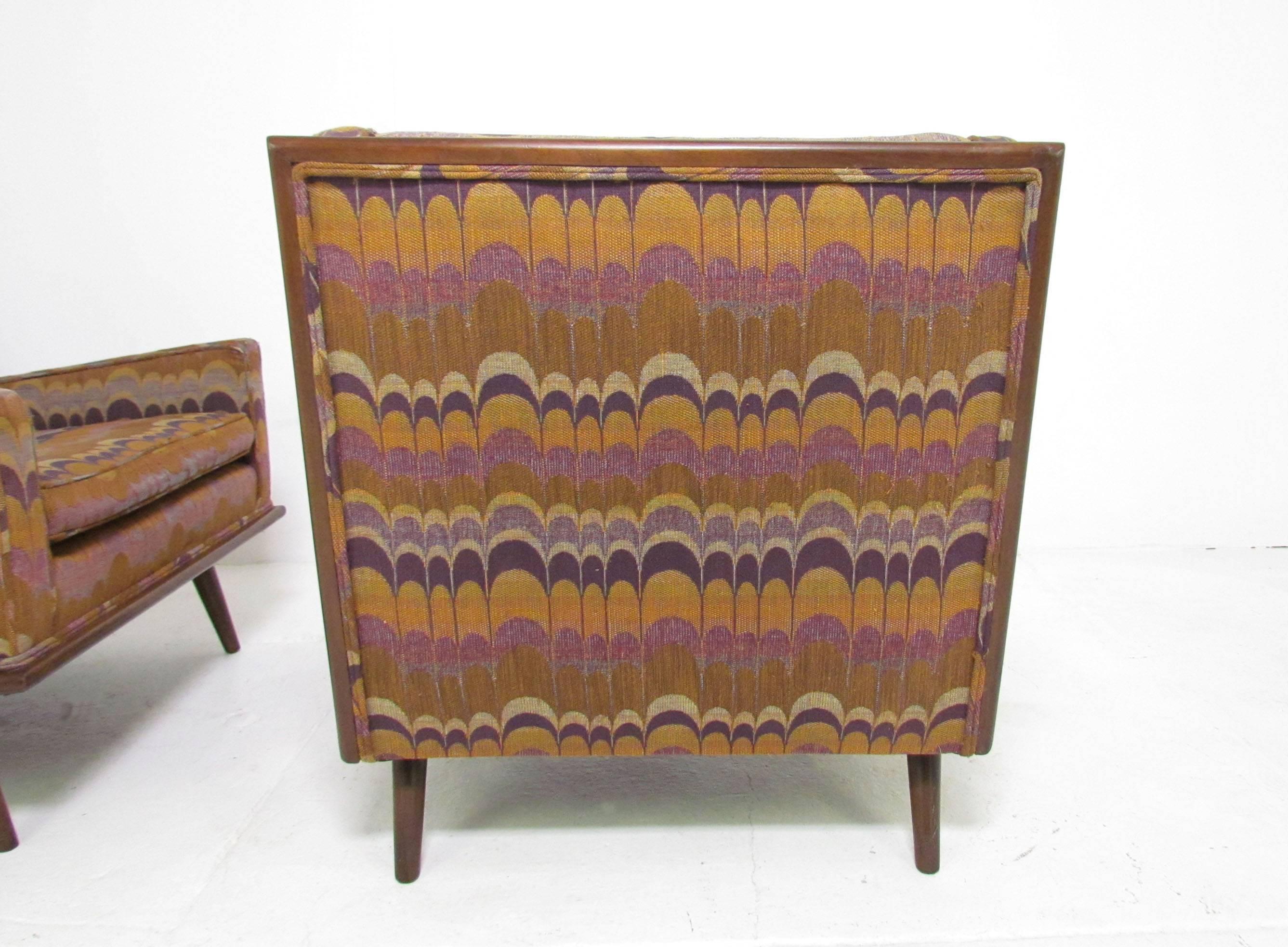 Mid-20th Century Pair of Mid-Century Paul McCobb Style Lounge Armchairs