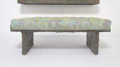 Sculpted Bronze Brutalist Bench by Paul Evans, Dated 1974