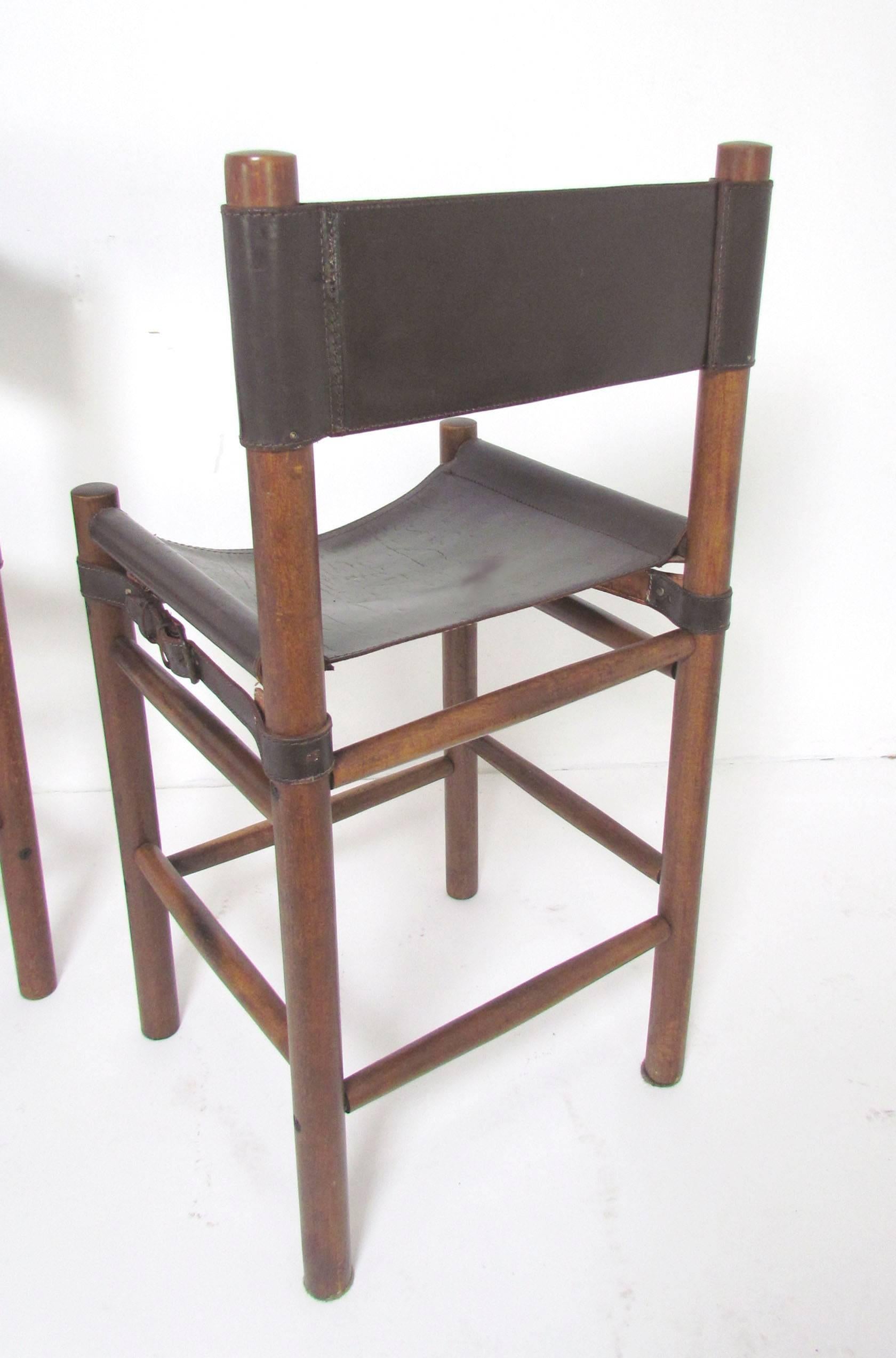 leather sling stools