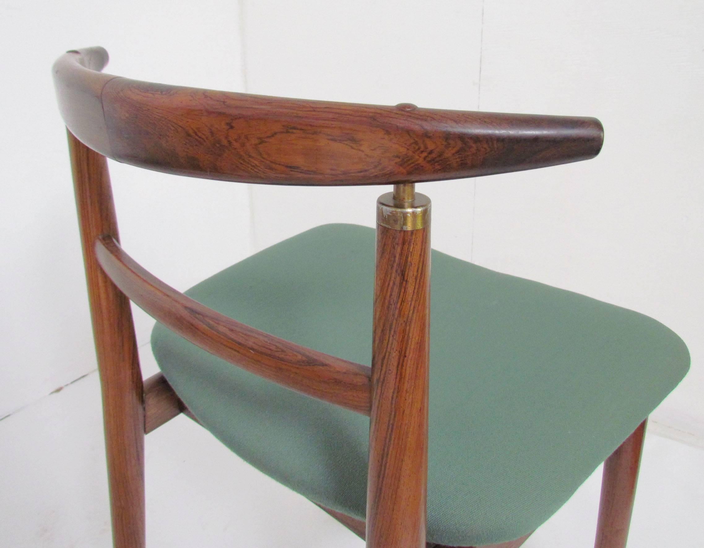 Set of Six Danish Rosewood Dining Chairs by Helge Sibast and Borge Rammeskov 1