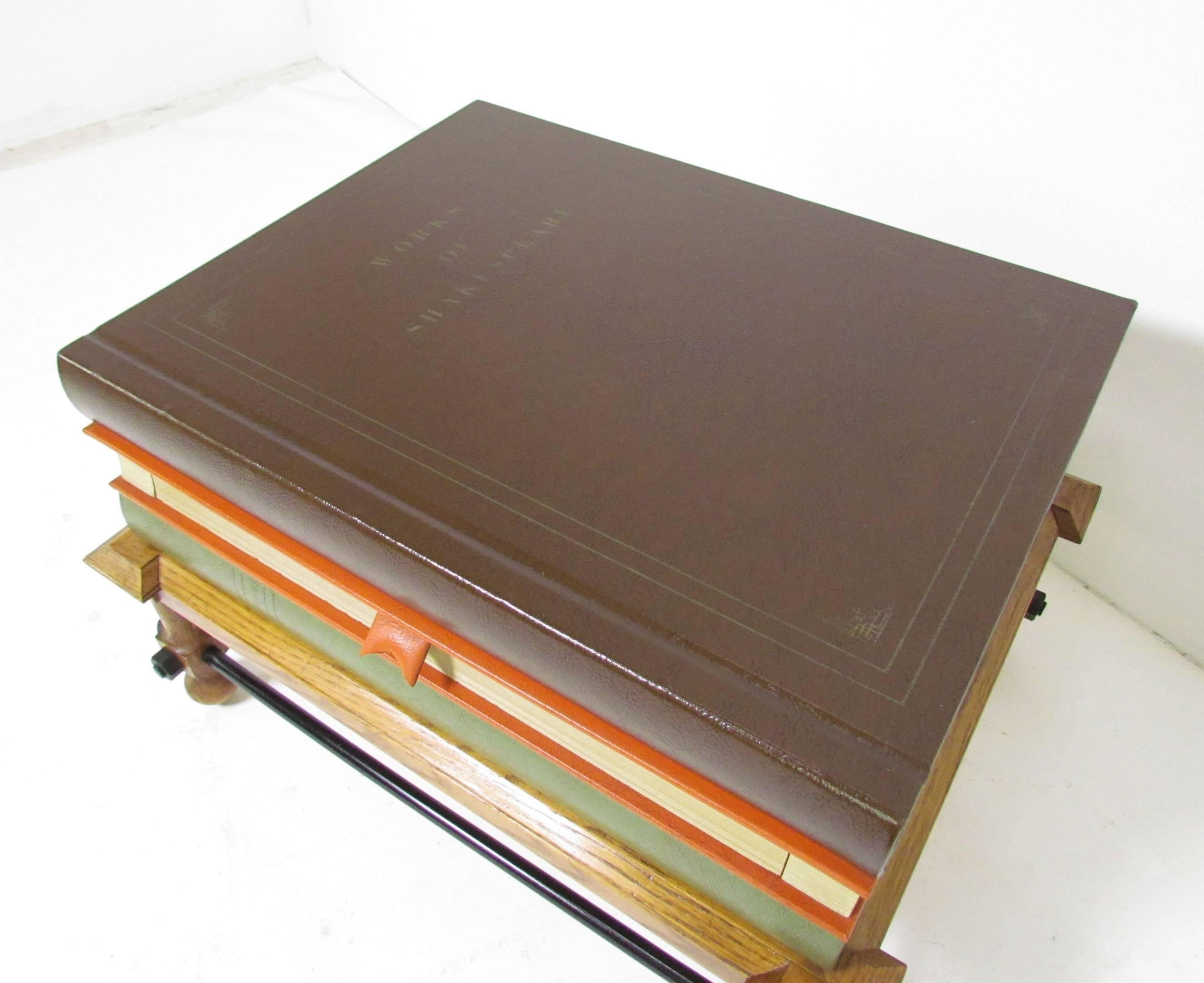 Mid-Century Modern Rare Table in the Form of Stacked Books by John Dickinson, circa 1960s