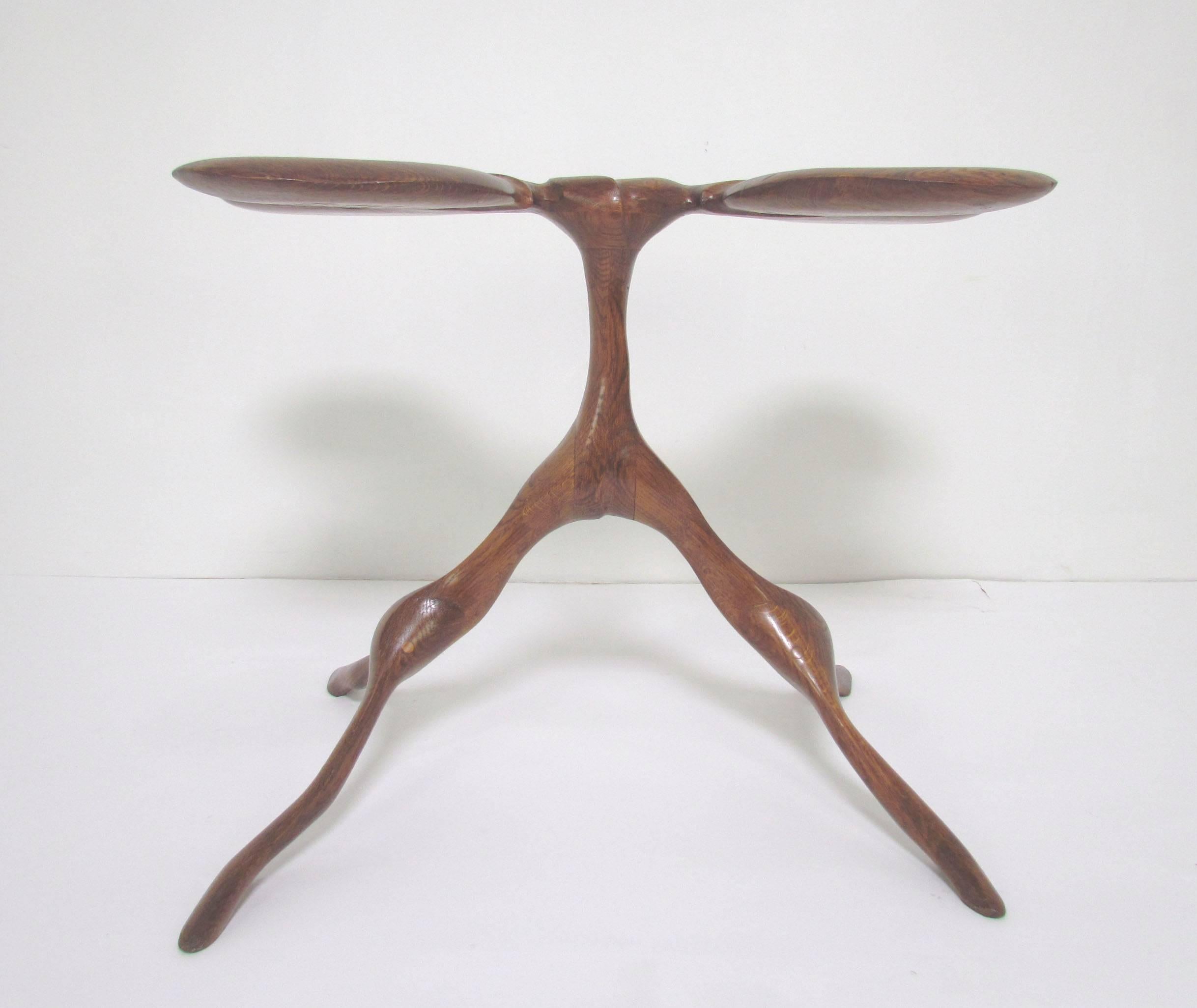 Late 20th Century American Studio Craft California Modernist Table, Dated 1973