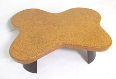 Biomorphic "Amoeba" Cork Top Coffee Table by Paul Frankl