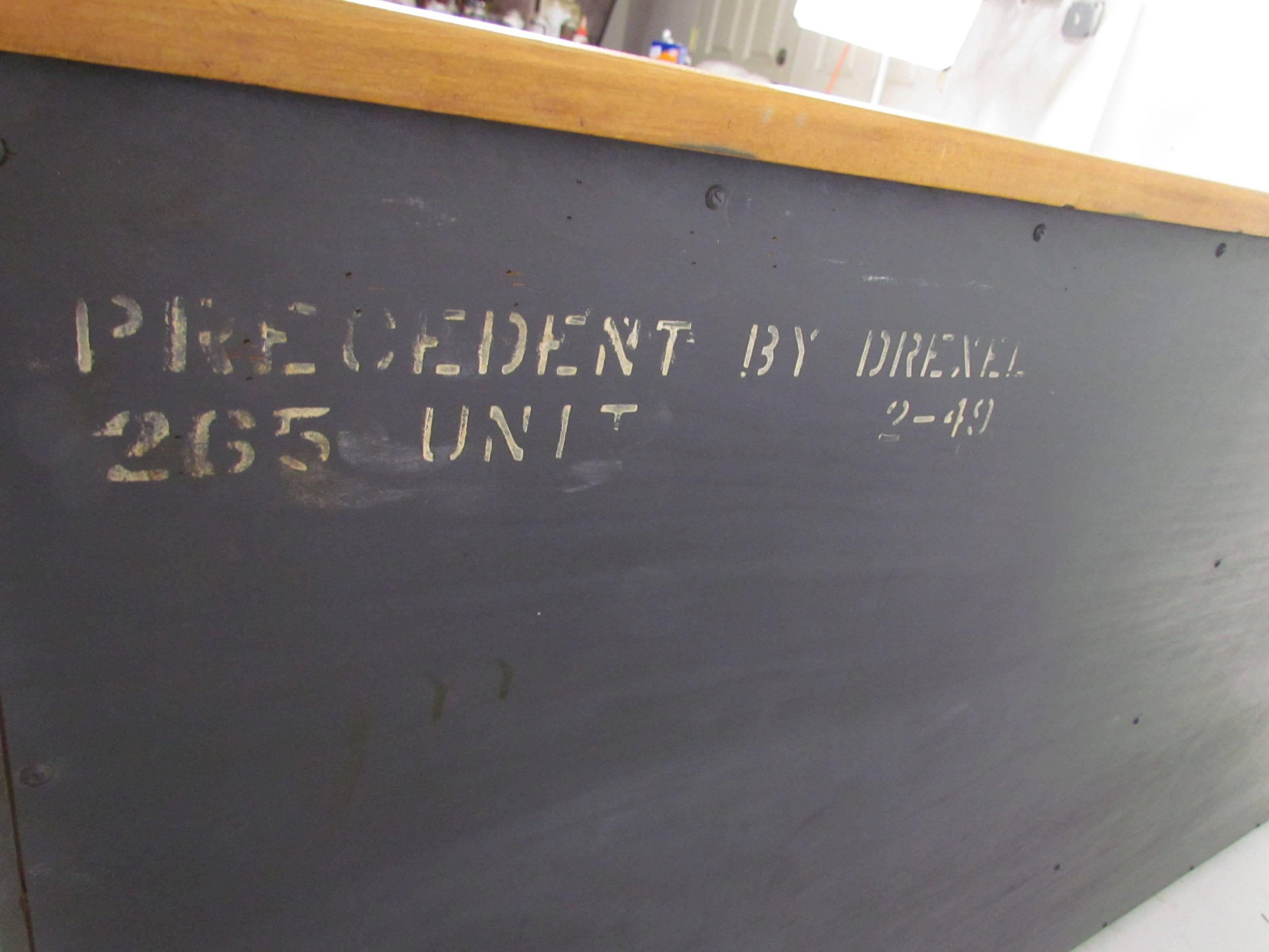 Brass Dresser in Glazed Elm by Edward Wormley for Drexel Precedent D. 1949