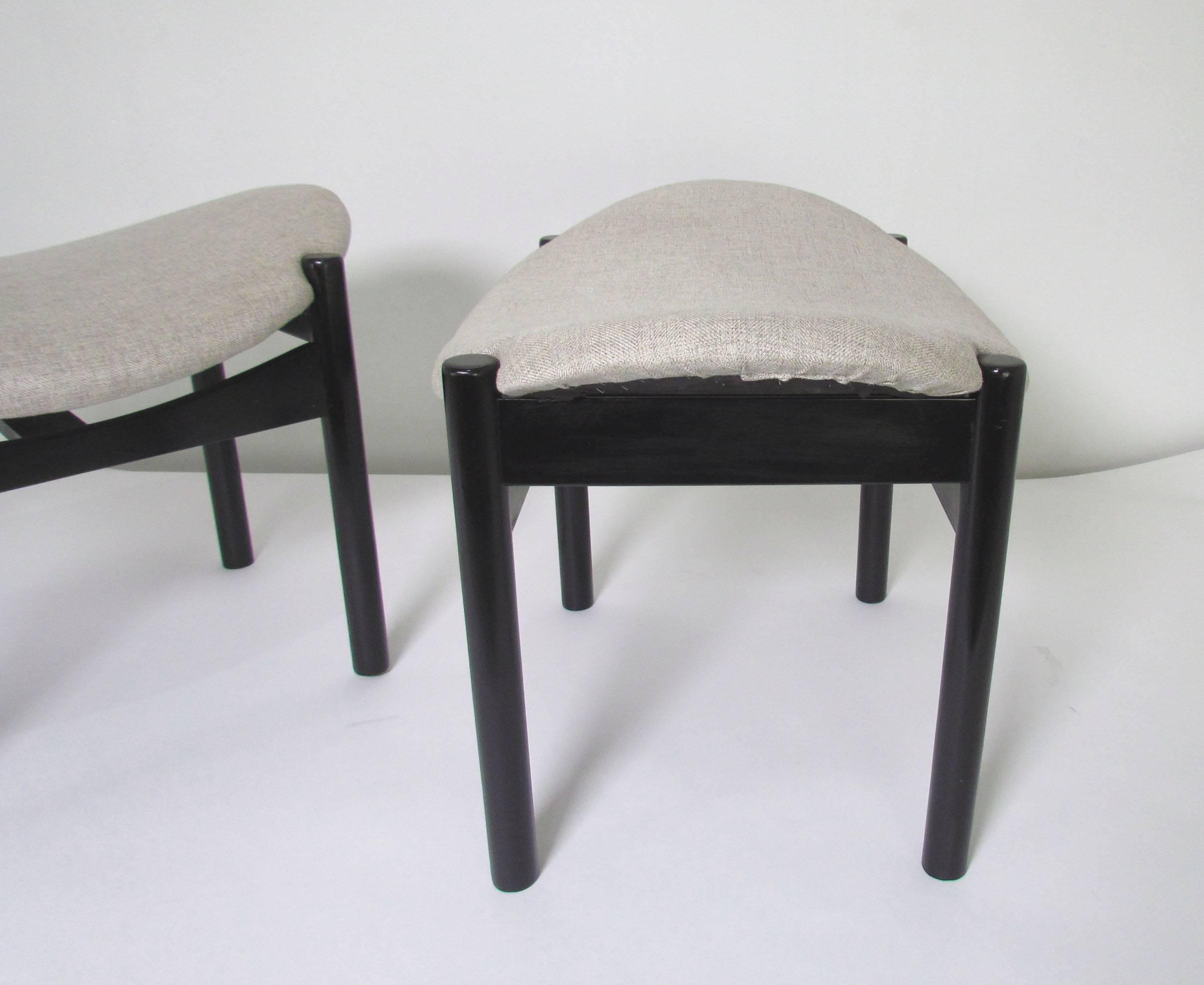 Rare Pair of Arthur Umanoff Midcentury Stools or Benches In Good Condition In Peabody, MA