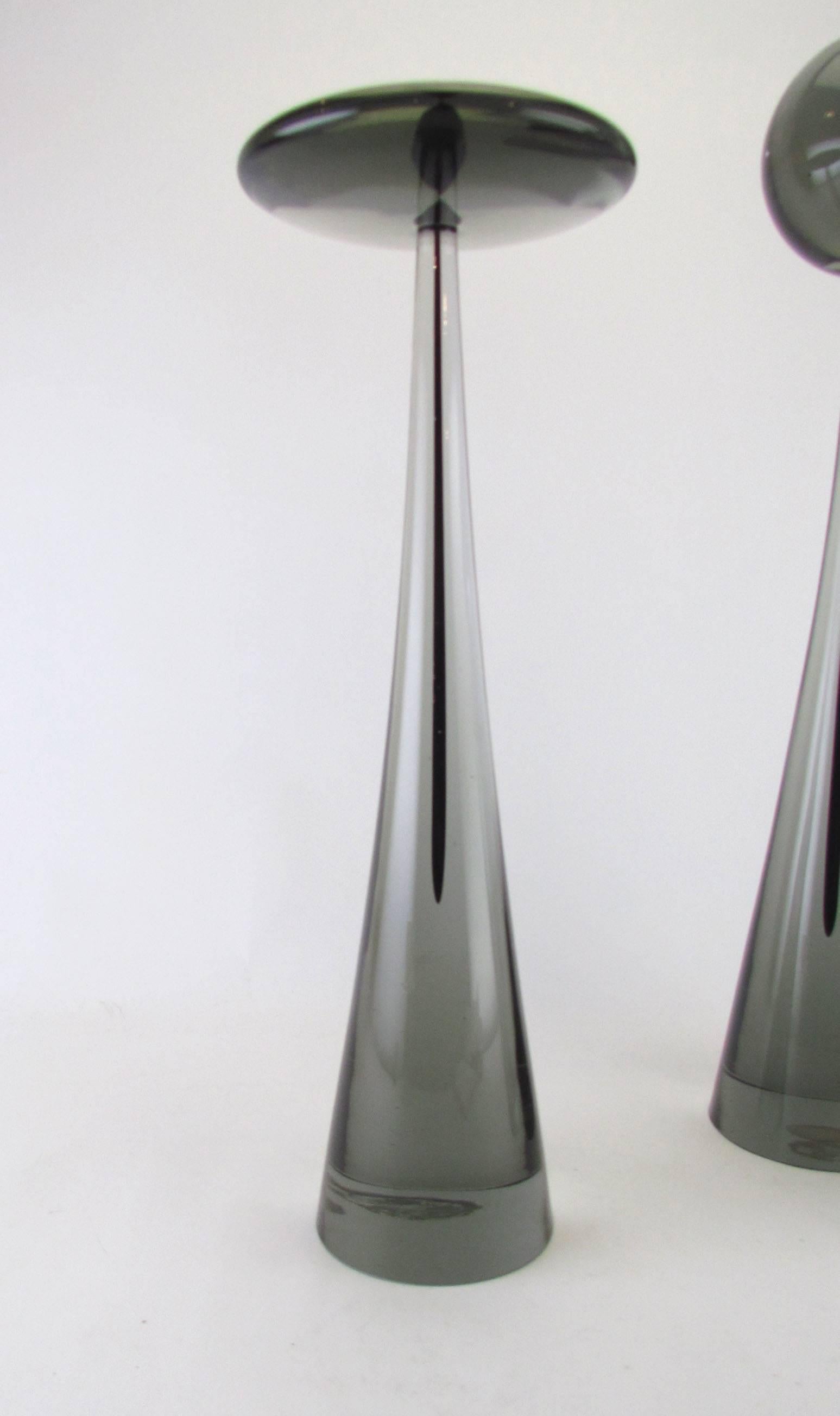 Set of Murano art glass sculptures from the Elementi Lagunari series by Luciano Gaspari for Salviati, Italy, circa late 1950s or early 1960s.

Measures: The tallest one is 17