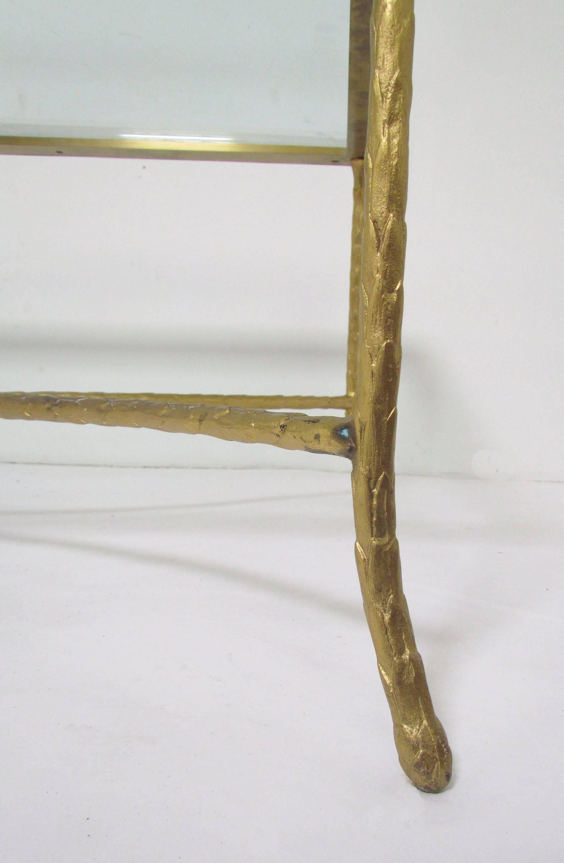 Mid-20th Century Gilded Bronze Coffee Table Attributed to Maison Bagues, circa 1950s