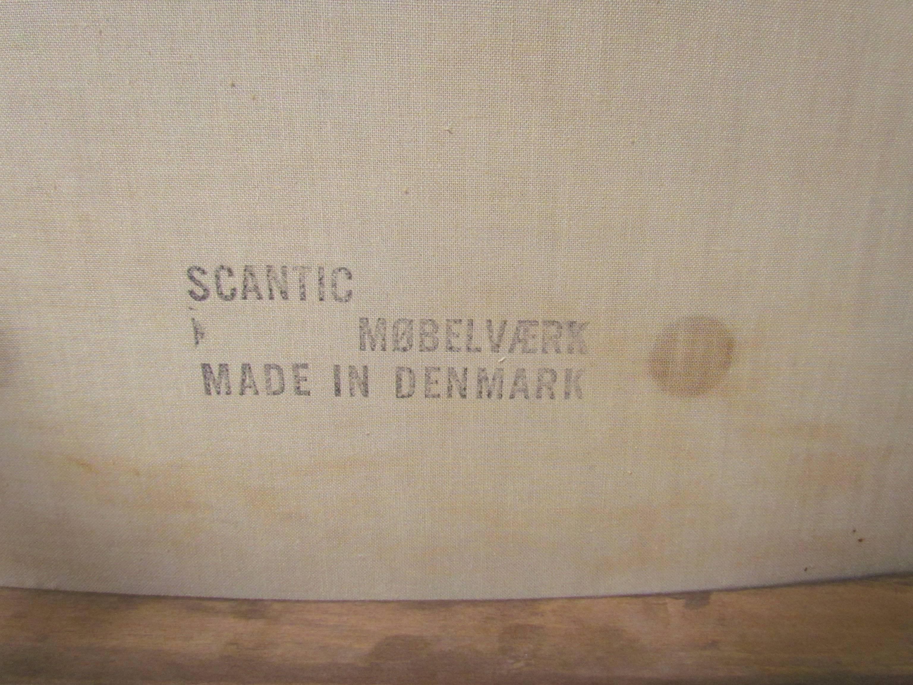 Set of Six Danish Teak Dining Chairs with Carved Backs by Scantic Mobelvaerk 4