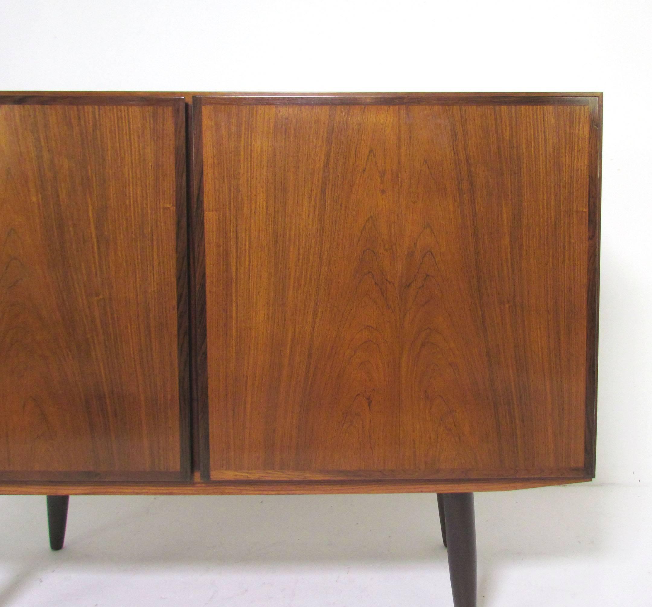 Scandinavian Modern Omann Jun Danish Rosewood Media Credenza, circa 1960s