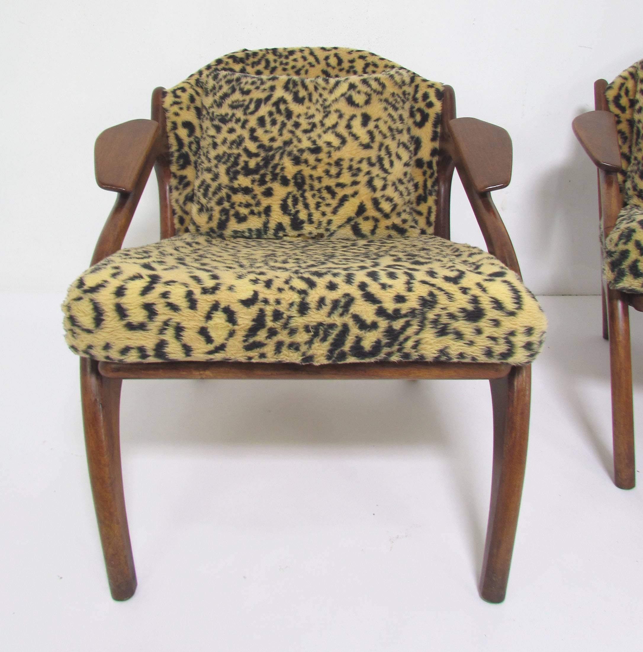 Pair of Sculptural Lounge Chairs by Adrian Pearsall for Craft Associates 1