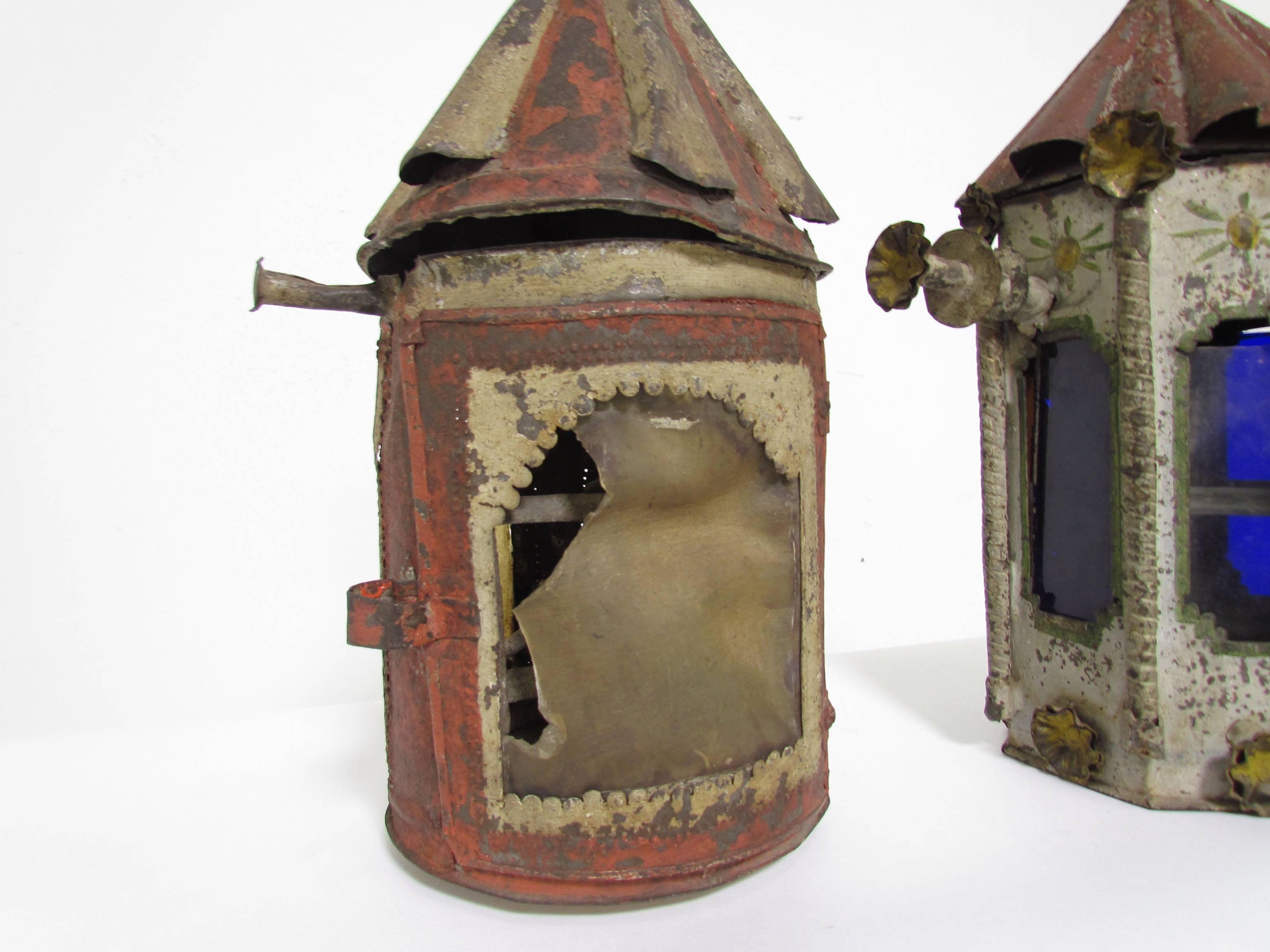mexican tin lamps
