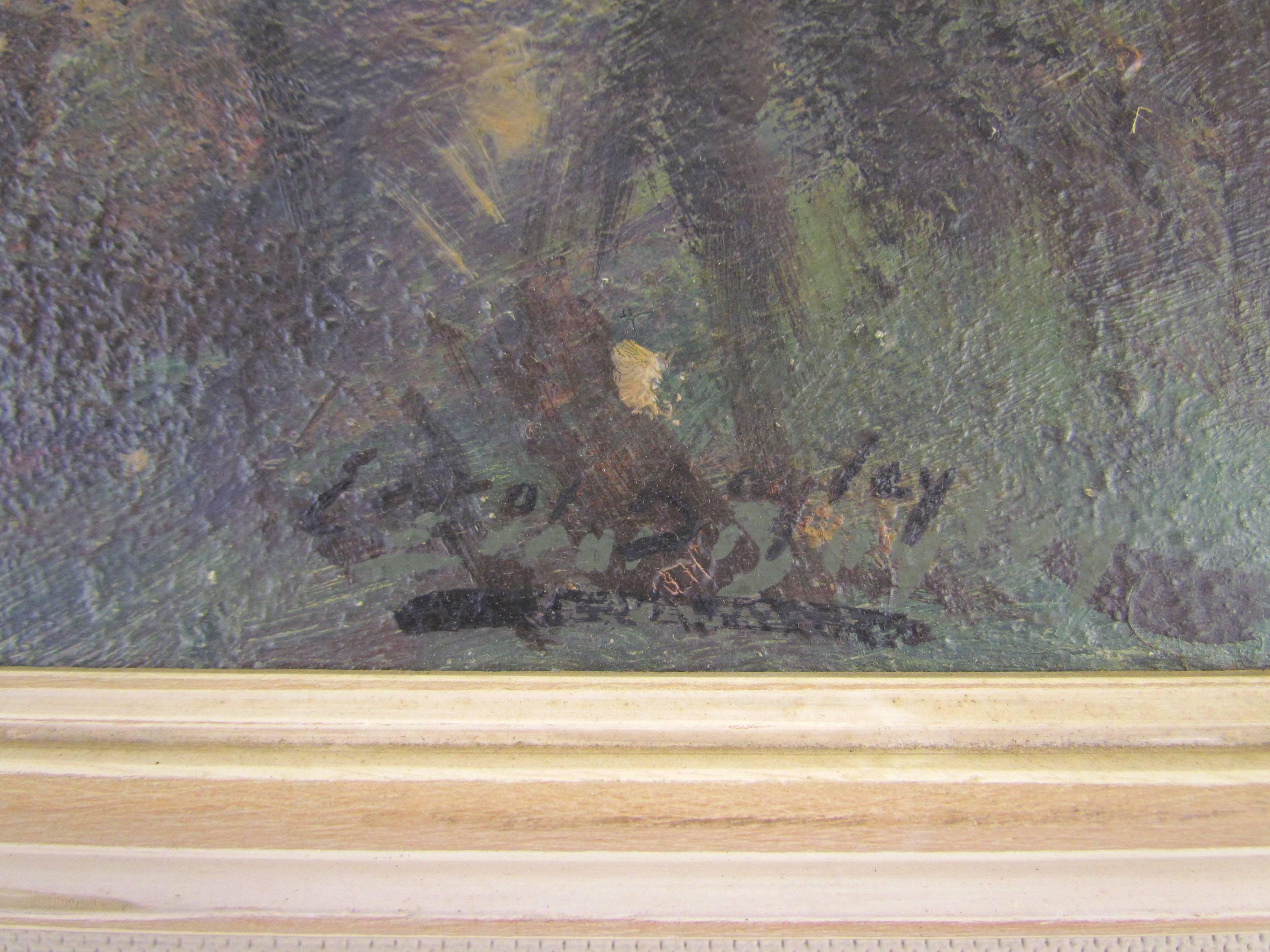 Impressionist Oil by South African Listed Artist Errol Stephen Boyley In Excellent Condition In Peabody, MA