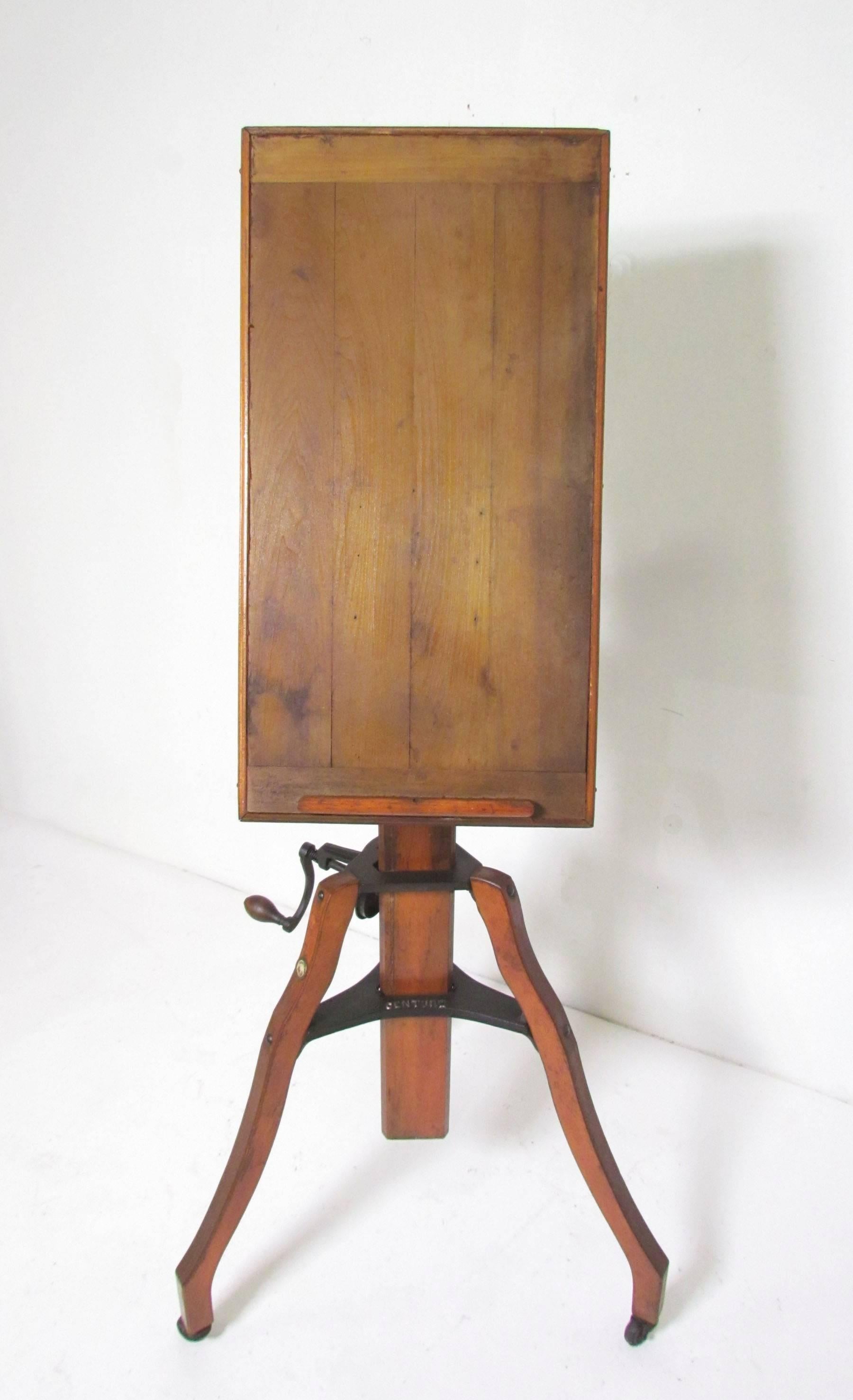 American Antique 19th Century Adjustable Artist's Sketching Easel