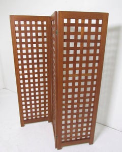 Danish Modern Teak Three-Panel Room Divider Screen, circa 1970s