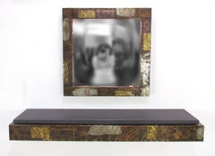 Paul Evans Patchwork Wall-Mounted Mirror and Console