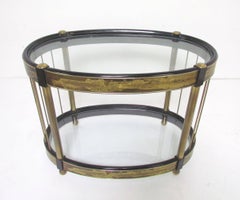 Bernhard Rohne for Mastercraft Acid Etched Brass Side Table, circa 1970s