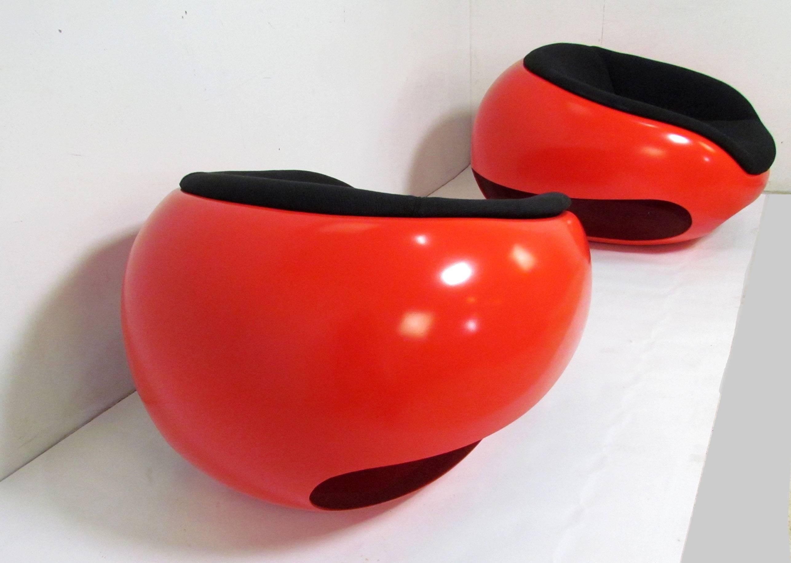 Italian Pair of Mario Sabot Space Age 